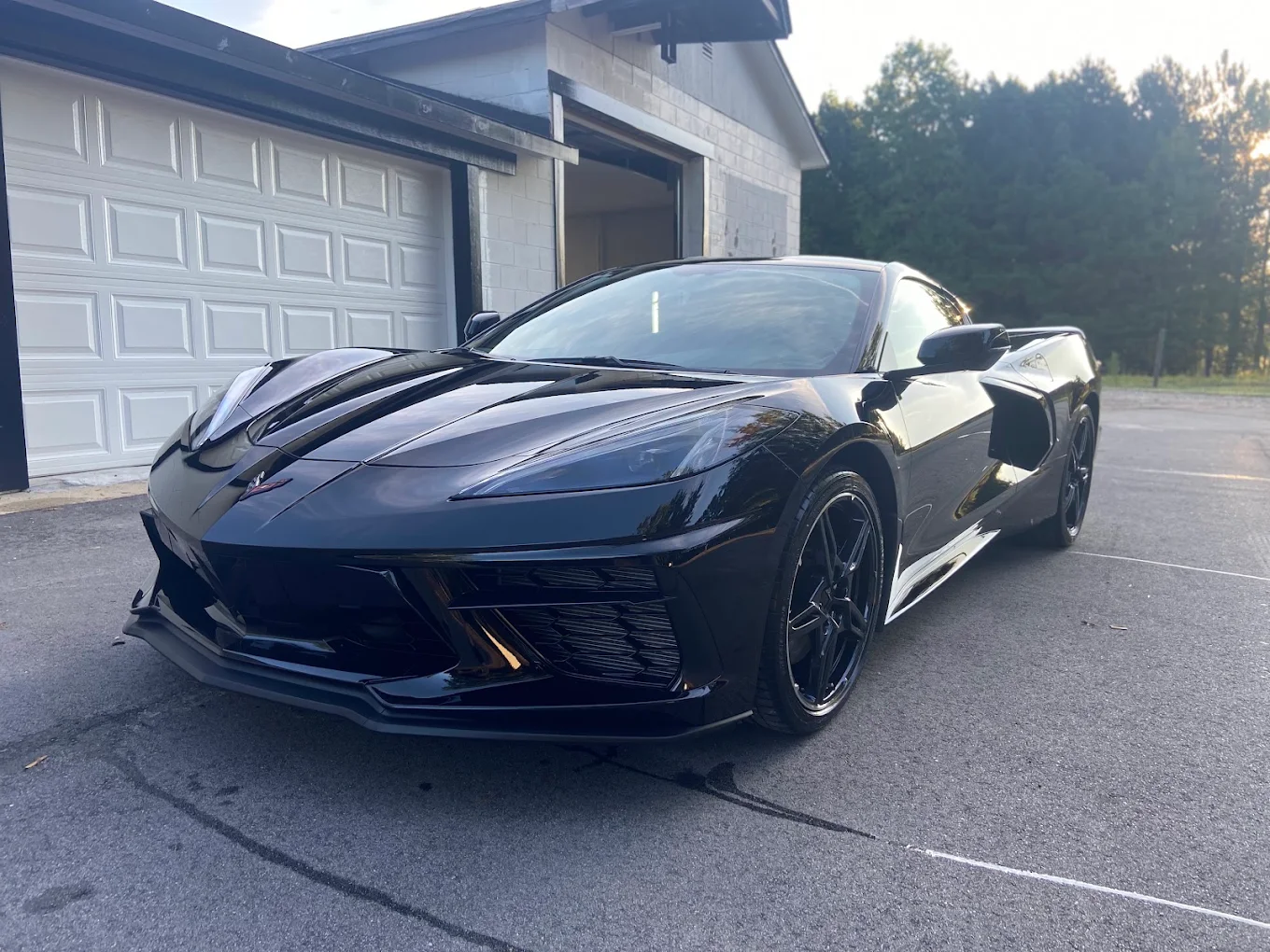 Black Corvette after a complete WashNWerk detail